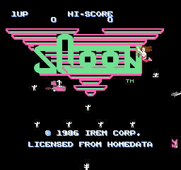 Sqoon title screen for NES